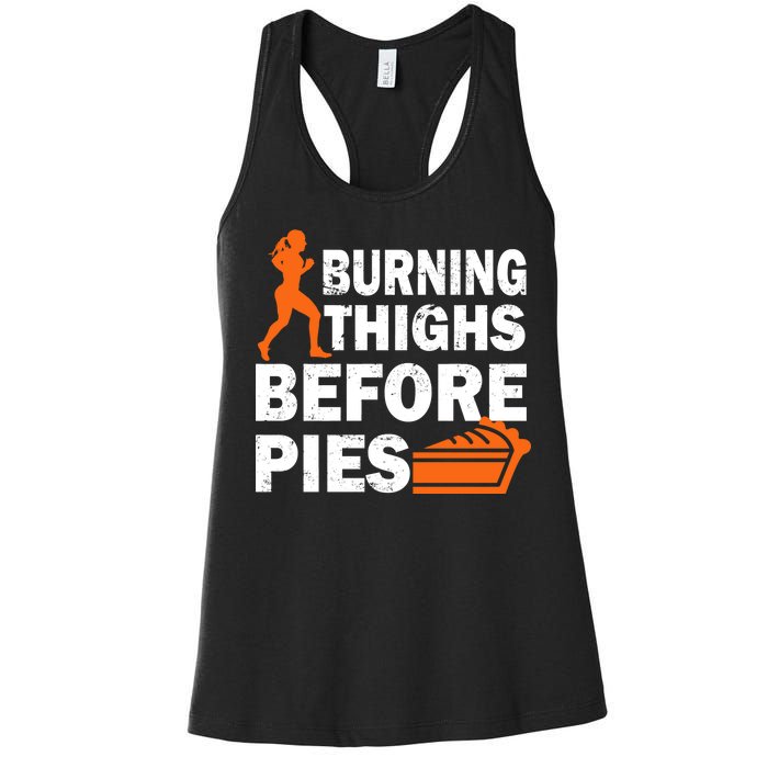 Burning Thighs For Christmas Pies Women's Racerback Tank