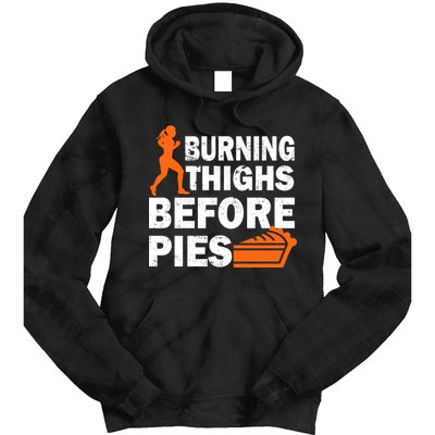 Burning Thighs For Christmas Pies Tie Dye Hoodie