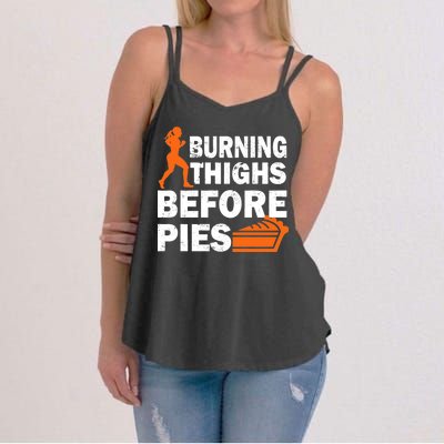 Burning Thighs For Christmas Pies Women's Strappy Tank