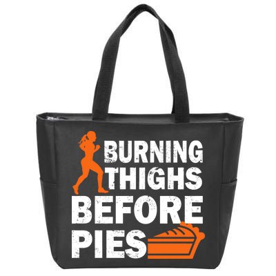 Burning Thighs For Christmas Pies Zip Tote Bag