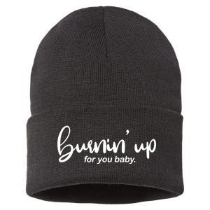 Burning Up For You Baby  Sustainable Knit Beanie