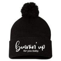 Burning Up For You Baby  Pom Pom 12in Knit Beanie