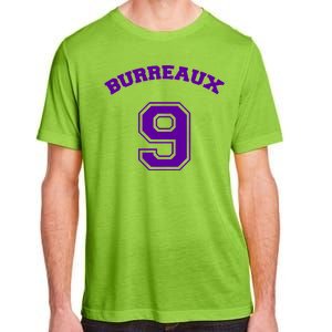 Burreaux Number 9 Louisiana Football Fan Adult ChromaSoft Performance T-Shirt