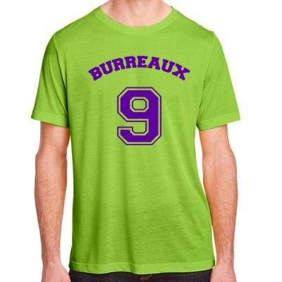 Burreaux Number 9 Louisiana Football Fan Adult ChromaSoft Performance T-Shirt