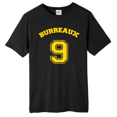 Burreaux Number 9 Louisiana Football Fan Tall Fusion ChromaSoft Performance T-Shirt