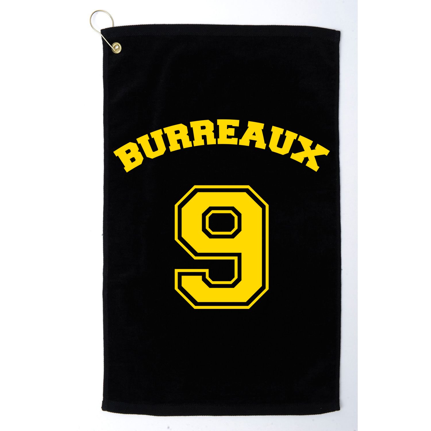 Burreaux Number 9 Louisiana Football Fan Golf Towel