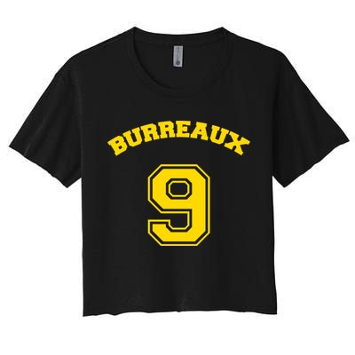 Burreaux Number 9 Louisiana Football Fan Crop Top