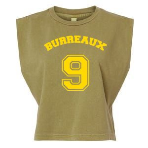 Burreaux Number 9 Louisiana Football Fan Garment-Dyed Women's Muscle Tee