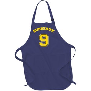 Burreaux Number 9 Louisiana Football Fan Full-Length Apron With Pockets