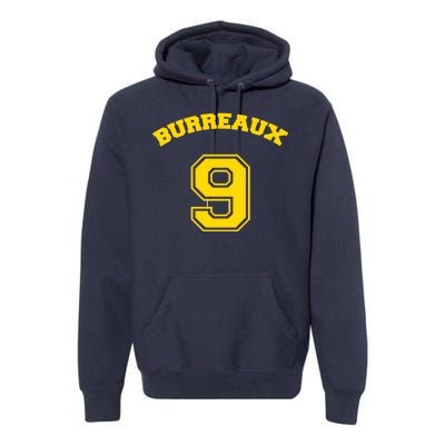 Burreaux Number 9 Louisiana Football Fan Premium Hoodie