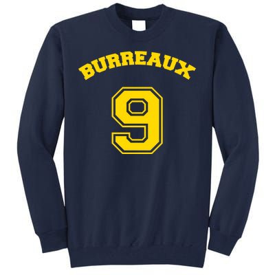 Burreaux Number 9 Louisiana Football Fan Tall Sweatshirt