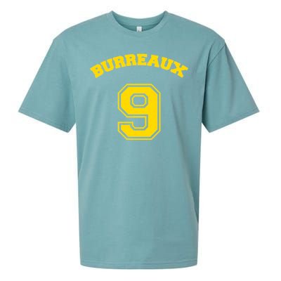 Burreaux Number 9 Louisiana Football Fan Sueded Cloud Jersey T-Shirt