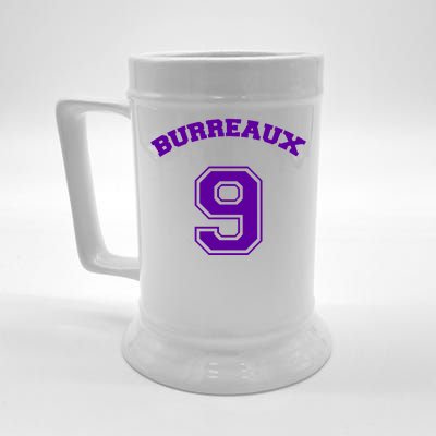 Burreaux Number 9 Louisiana Football Fan Beer Stein