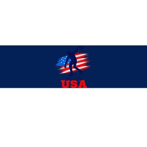 Bowling USA Support Team American Flag Bowling Sports Lover Premium Bumper Sticker