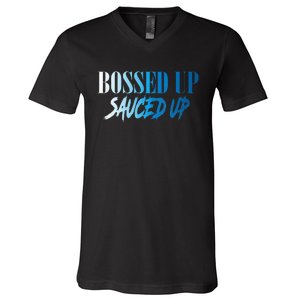 Bossed Up Sauced Up V-Neck T-Shirt