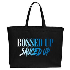 Bossed Up Sauced Up Cotton Canvas Jumbo Tote