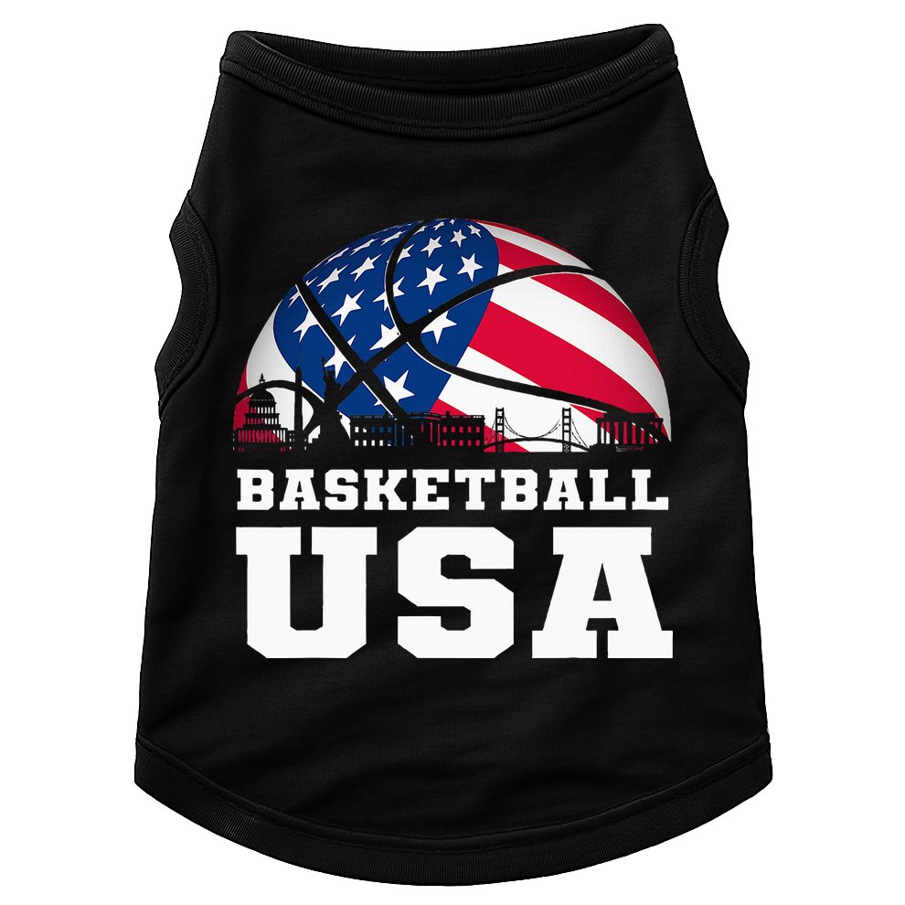 Basketball Usa Support The T.E.A.M U.S.A Flag Dream Doggie Tank