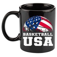 Basketball Usa Support The T.E.A.M U.S.A Flag Dream 11oz C Handle Ceramic Mug