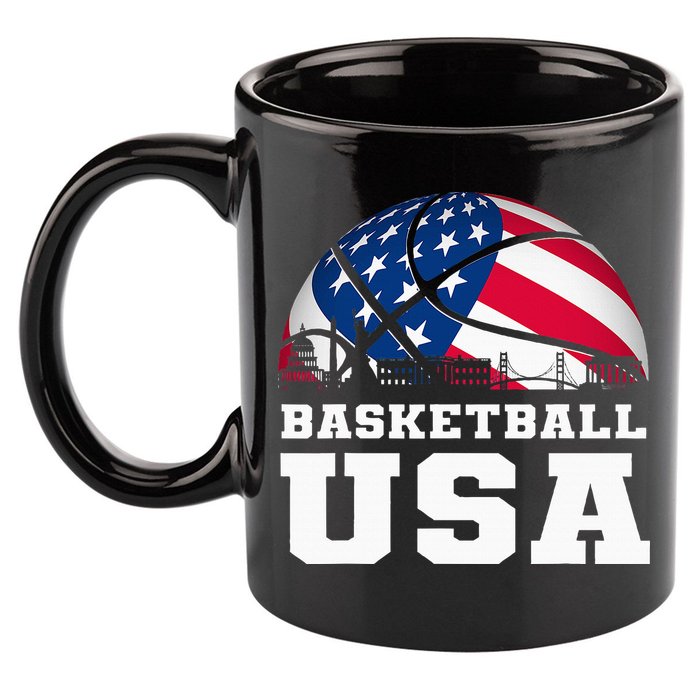Basketball Usa Support The T.E.A.M U.S.A Flag Dream 11oz C Handle Ceramic Mug