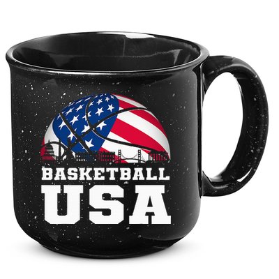 Basketball Usa Support The T.E.A.M U.S.A Flag Dream 15oz Campfire Ceramic Mug