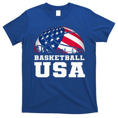 Basketball Usa Support The T.E.A.M U.S.A Flag Dream T-Shirt