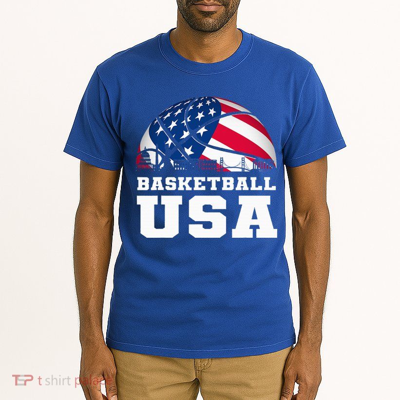 Basketball Usa Support The T.E.A.M U.S.A Flag Dream Tall T-Shirt
