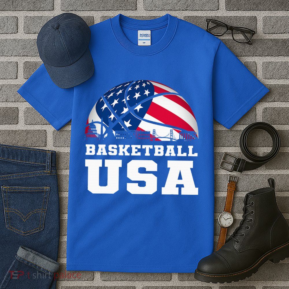 Basketball Usa Support The T.E.A.M U.S.A Flag Dream Tall T-Shirt