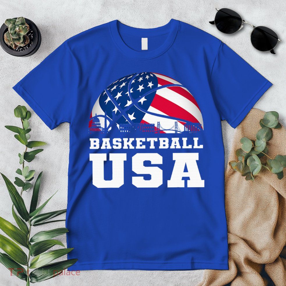 Basketball Usa Support The T.E.A.M U.S.A Flag Dream Premium T-Shirt