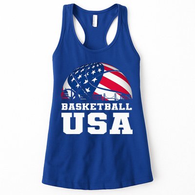 Basketball Usa Support The T.E.A.M U.S.A Flag Dream Womens Tank Top