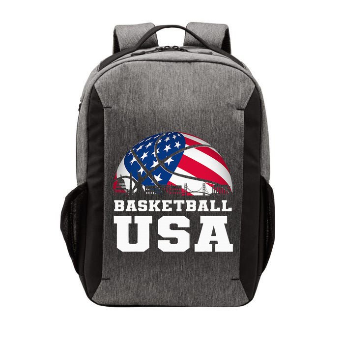 Basketball Usa Support The T.E.A.M U.S.A Flag Dream Vector Backpack