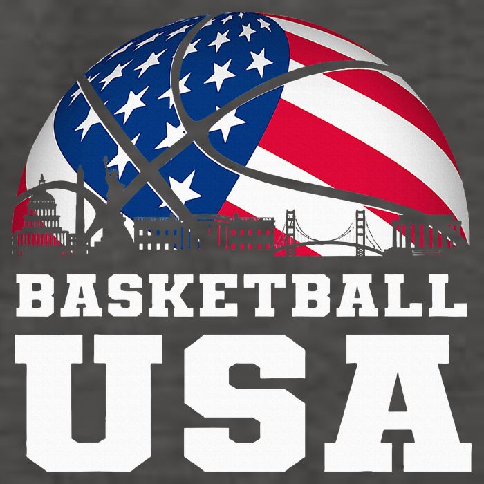 Basketball Usa Support The T.E.A.M U.S.A Flag Dream Vector Backpack