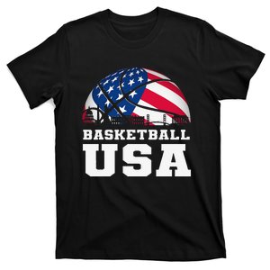 Basketball USA Support the Team USA Flag Dream T-Shirt