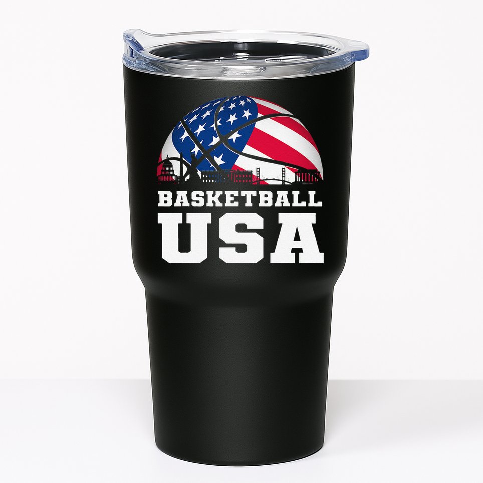 Basketball USA Support the Team USA Flag Dream Tumbler