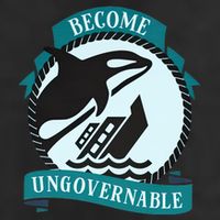 Become Ungovernable Ship Wreck Killer Whale Funny Marine Sciene Eat The Rich Adult Drive Performance Visor
