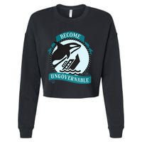 Become Ungovernable Ship Wreck Killer Whale Funny Marine Sciene Eat The Rich Cropped Pullover Crew