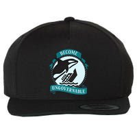 Become Ungovernable Ship Wreck Killer Whale Funny Marine Sciene Eat The Rich Wool Snapback Cap