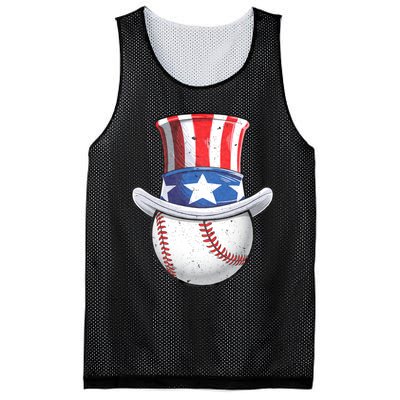 Baseball Uncle Sam 4th Of July American Flag Mesh Reversible Basketball Jersey Tank