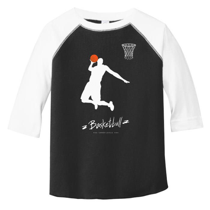 Basketball USA Summer League Basketball Lover Toddler Fine Jersey T-Shirt