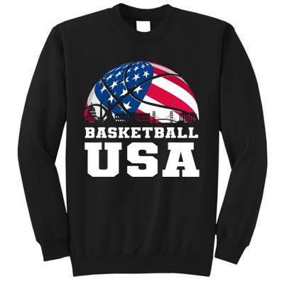 Basketball Usa Support The Team Design Usa Flag Dream Sweatshirt