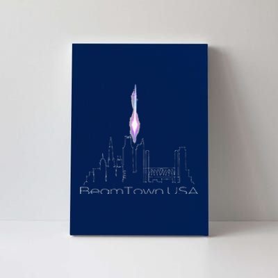 Beamtown Usa Sacramento Basketball Canvas