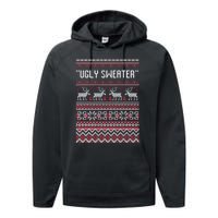 Barstool Ugly Sweater Performance Fleece Hoodie