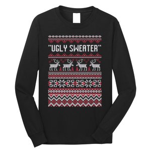 Barstool Ugly Sweater Long Sleeve Shirt