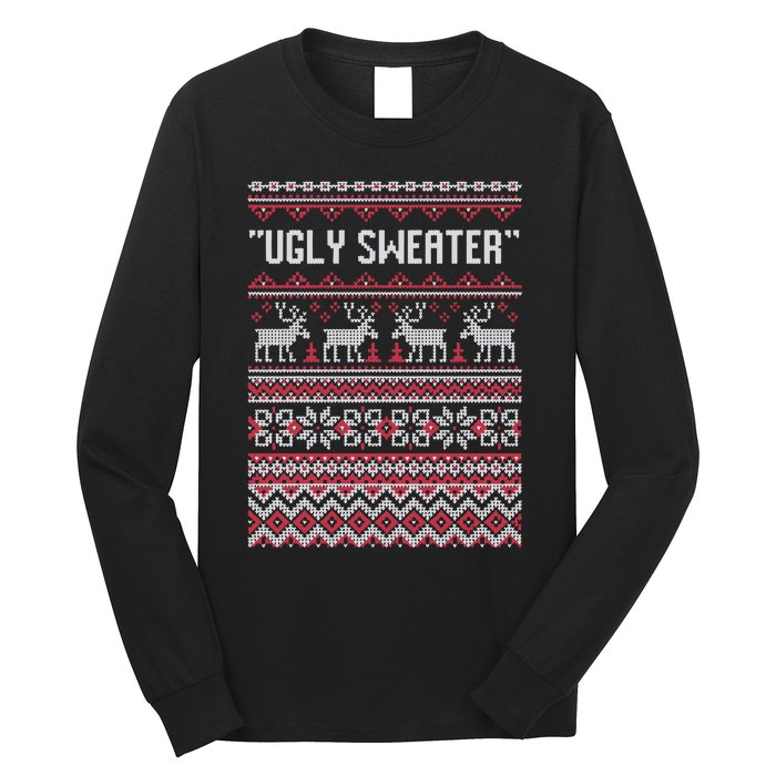 Barstool Ugly Sweater Long Sleeve Shirt