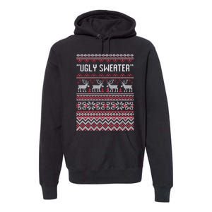 Barstool Ugly Sweater Premium Hoodie