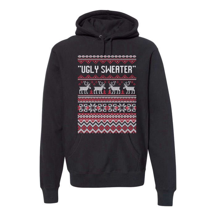 Barstool Ugly Sweater Premium Hoodie