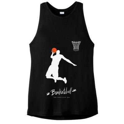 Basketball USA Summer League Basketball Lover Ladies PosiCharge Tri-Blend Wicking Tank