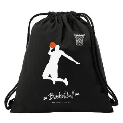 Basketball USA Summer League Basketball Lover Drawstring Bag