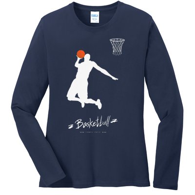 Basketball USA Summer League Basketball Lover Ladies Long Sleeve Shirt