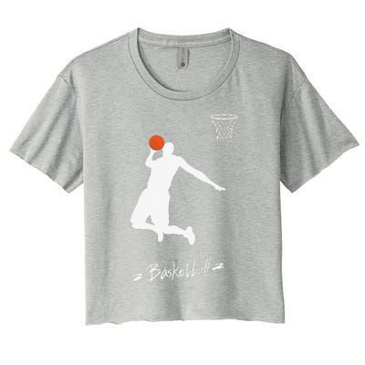 Basketball USA Summer League Basketball Lover Women's Crop Top Tee