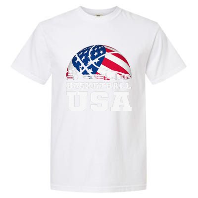 Basketball USA Support The Flag Dream Garment-Dyed Heavyweight T-Shirt